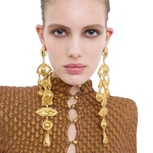 Load image into Gallery viewer, Long Gold-plated Body Parts Earrings