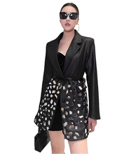 Load image into Gallery viewer, Mirrored Leather Blazer