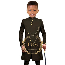 Load image into Gallery viewer, Gold Accent Button Suit-Modern Baby Las Vegas