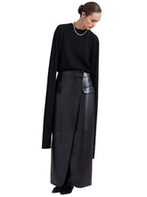 Load image into Gallery viewer, Button Leather Skirt-Modern Baby Las Vegas
