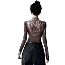 Load image into Gallery viewer, 3D Pearl Print Mesh Top-Modern Baby Las Vegas