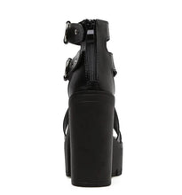 Load image into Gallery viewer, Double-Buckle Platform Sandals-Modern Baby Las Vegas