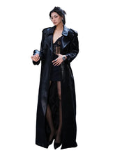 Load image into Gallery viewer, Leather Trench Coat