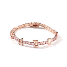 Load image into Gallery viewer, Custom Name Diamond Letter Tennis Bracelet-Modern Baby Las Vegas