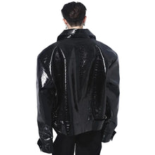 Load image into Gallery viewer, Shiny Leather Croc Jacket
