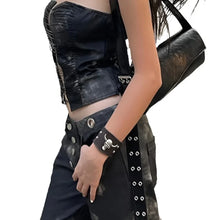 Load image into Gallery viewer, Black Bandage Crop Top-Modern Baby Las Vegas