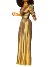Load image into Gallery viewer, Metallic Jumpsuit-Modern Baby Las Vegas