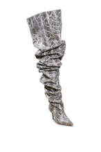 Load image into Gallery viewer, Slouchy Snake Print Boots-Modern Baby Las Vegas