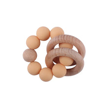 Load image into Gallery viewer, Round Wood Silicone Beaded Toy