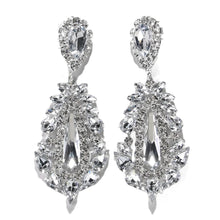 Load image into Gallery viewer, Large Diamond Statement Earrings