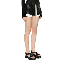 Load image into Gallery viewer, Leather Patch Flap Shorts-Modern Baby Las Vegas