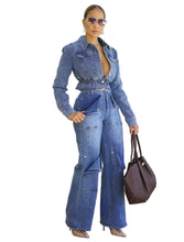Load image into Gallery viewer, Patch Denim Pant Set