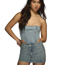 Load image into Gallery viewer, Irregular Crystal Speckled Mini Skirt Set
