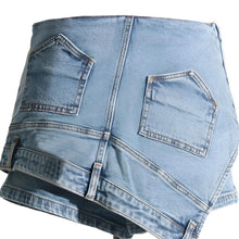 Load image into Gallery viewer, Asymmetrical Denim Skort-Modern Baby Las Vegas