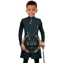 Load image into Gallery viewer, Gold Accent Button Suit-Modern Baby Las Vegas