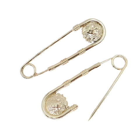 3pcs Alloy Double Lion Head Brooch Pin-Modern Baby Las Vegas