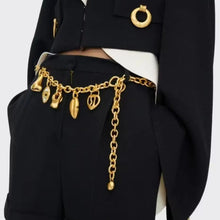 Load image into Gallery viewer, Gold-plated Chain Belt
