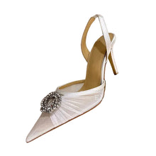 Load image into Gallery viewer, Pointed Shiny Mesh Sandals