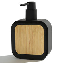 Load image into Gallery viewer, Black Bamboo Soap Dispenser