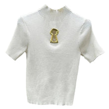 Load image into Gallery viewer, Gold Metal Keyhole Top