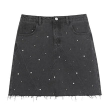 Load image into Gallery viewer, Black Speckled Crystal Skirt