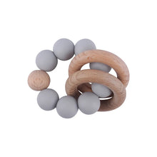 Load image into Gallery viewer, Round Wood Silicone Beaded Toy