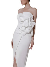 Load image into Gallery viewer, 3D Flower Midi Dress-Modern Baby Las Vegas