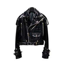 Load image into Gallery viewer, Shiny Leather Textured Jacket-Modern Baby Las Vegas