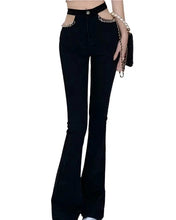 Load image into Gallery viewer, Hollow Out Denim Chain Jeans-Modern Baby Las Vegas