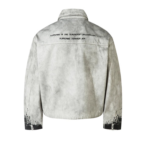 Short Number Print Jacket-Modern Baby Las Vegas