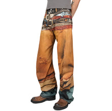 Load image into Gallery viewer, Digital Printed Multi-Belt Denim Jeans-Modern Baby Las Vegas