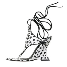 Load image into Gallery viewer, Wrap Wedge Heeled Sandals