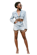 Load image into Gallery viewer, Drip Diamond Tassel Denim Set-Modern Baby Las Vegas