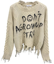 Load image into Gallery viewer, Letter Cable Knit Sweater-Modern Baby Las Vegas