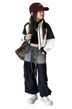 Load image into Gallery viewer, Patch Denim Cargo Pants-Modern Baby Las Vegas