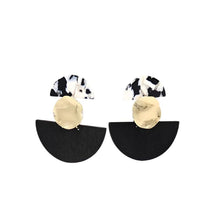Load image into Gallery viewer, Half Moon Gold Earrings-Modern Baby Las Vegas
