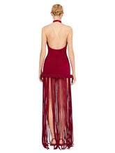 Load image into Gallery viewer, Halter Rope Fringe Dress