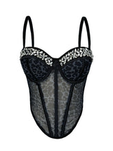 Load image into Gallery viewer, Crystal Leopard Corset