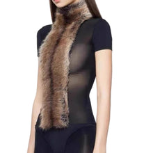 Load image into Gallery viewer, Mesh Fur Patch Bodysuit