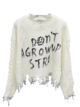 Load image into Gallery viewer, Letter Cable Knit Sweater-Modern Baby Las Vegas