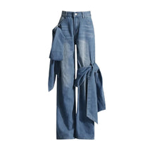 Load image into Gallery viewer, Bowknot Denim Set-Modern Baby Las Vegas