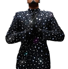 Load image into Gallery viewer, Full Clear Crystal Blazer Suit-Modern Baby Las Vegas