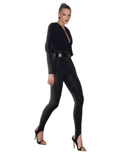 Load image into Gallery viewer, Footed Ruched Backless Jumpsuit