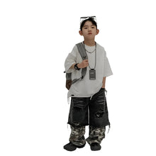 Load image into Gallery viewer, Patch Ripped Camo Denim Jeans-Modern Baby Las Vegas