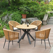 Load image into Gallery viewer, Luxury Outdoor Wood Rattan Table Set-Modern Baby Las Vegas