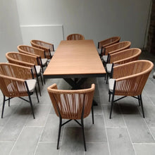 Load image into Gallery viewer, Luxury Outdoor Wood Rattan Table Set-Modern Baby Las Vegas
