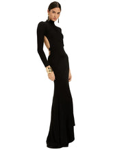 Load image into Gallery viewer, Backless Gold Strap Dress