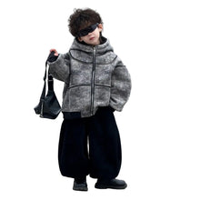 Load image into Gallery viewer, Grey Zipper Fleece Jacket