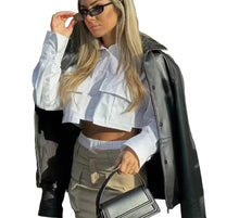 Load image into Gallery viewer, Solid Color Crop Pocket Top-Modern Baby Las Vegas