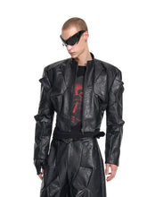 Load image into Gallery viewer, Deconstructed Leather Jacket